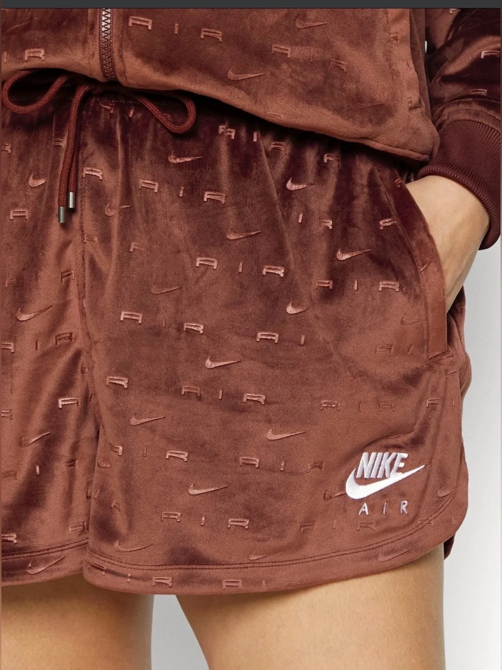 Nike Women’s Brown Velvet Athletic Shorts